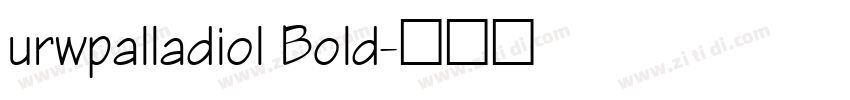 urwpalladiol Bold字体转换